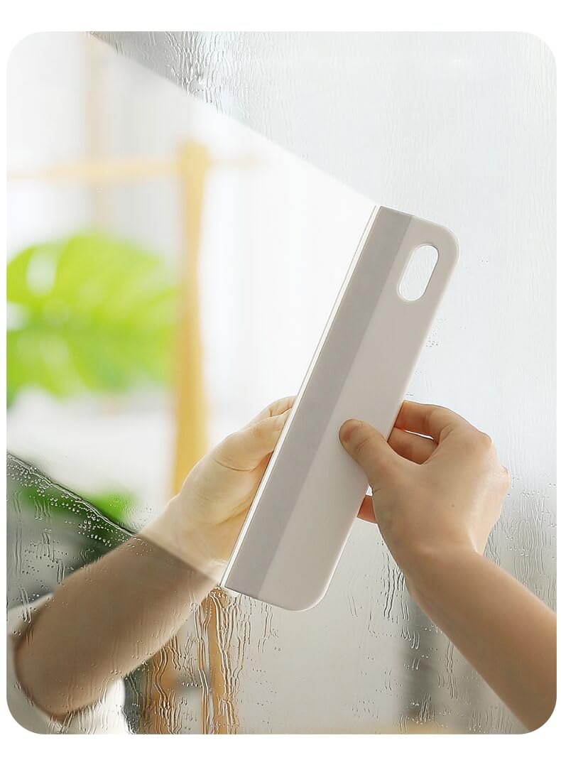 lightstar Mini Soft Rubber Window Squeegee Window Scrubber Scraper Glass Cleaning Squeegee Tool for Glass,Shower Door,Mirrors,Bathroom,Kitchen Countertops,Car Windshield - Image 3
