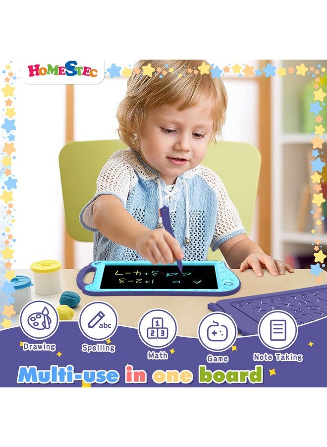 HOMESTEC Astrodraw Drawing Pad Toys Colorful Lcd Writing Tablet For Kids Doodle Board For Toddlers 3 4 5 6 Years Old Travel Sensory Space Toy For Boys Girls Birthday Gift Idea (Aqua/Purple) - Image 3