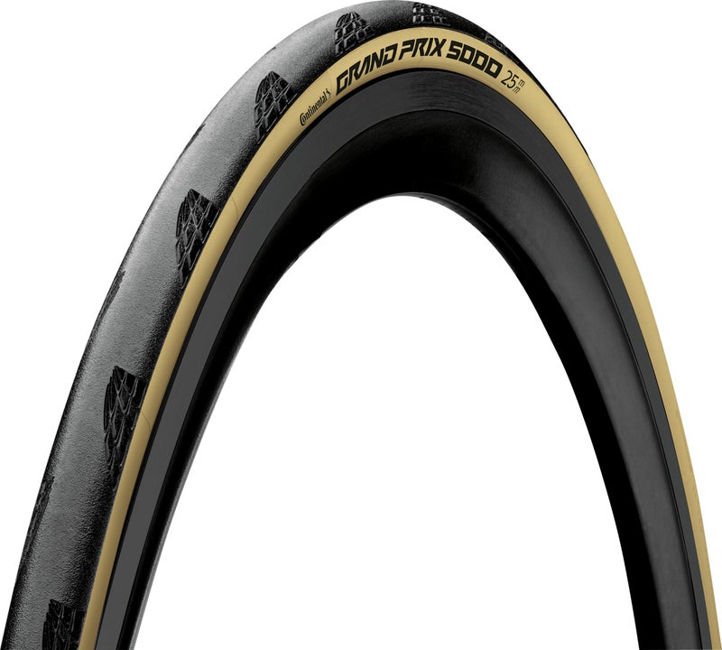 Continental Grand Prix 5000 Tire - 700 X 28  Clincher  Folding  Black/Cream  Blackchili  Vectran Breaker  Lazergrip  Act - Image 1