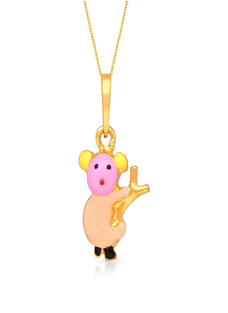 Malabar Gold and Diamonds - 22 Carat 916 Purity Yellow Gold Pendant PD3229679Y For Girls - Image 1