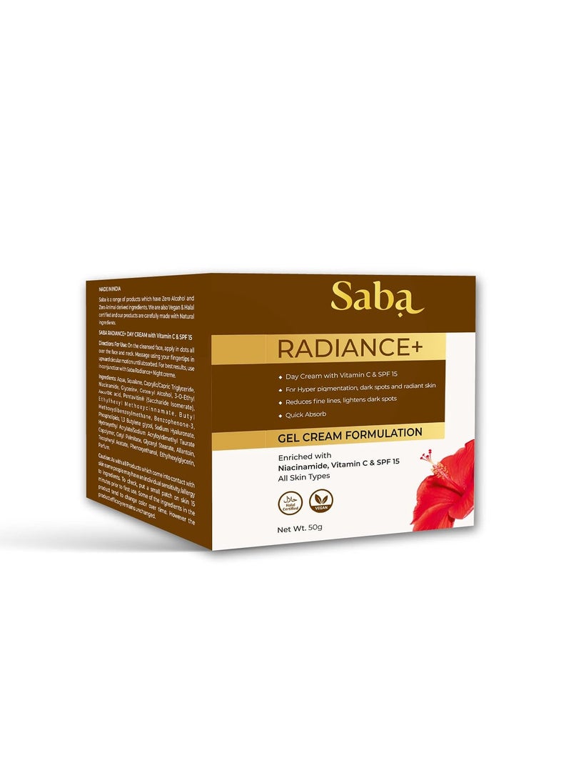 Saba Kombucha Saba Radiance Day Cream with Niacinamide Vitamin C SPF 15 50g  - Image 3