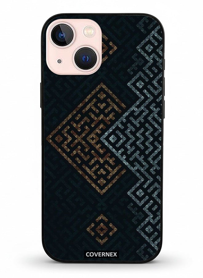 Covernex غطاء حماية لجهاز آبل آيفون 13 ميني مزخرف بنمط هندسي متعدد الطبقات - Image 2