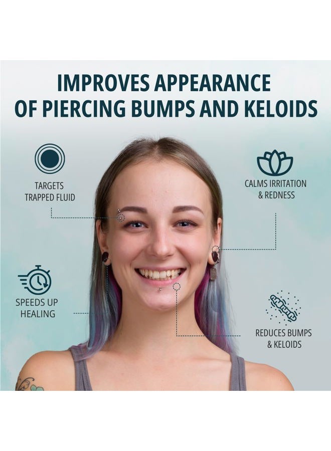 NOVEHA Piercing Bump Solution for Keloid Reduction | Soothing Solution Tea Tree Oil Formula for Scars & Keloid Bump Removal | Safe & Natural Piercing Aftercare Skin Recovery for Face & Body | 20 ml - Image 3