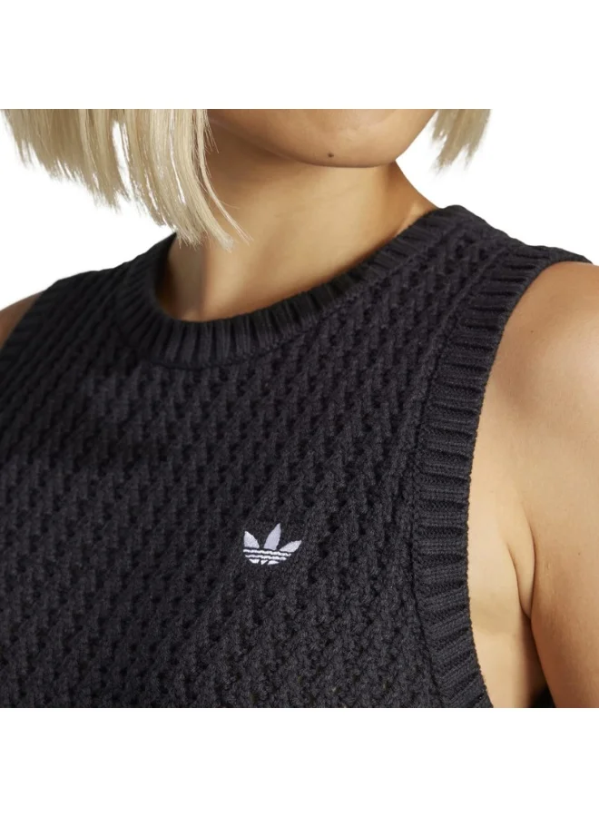 Adidas adidas KNITTED VEST Black Originals Women JACKETS