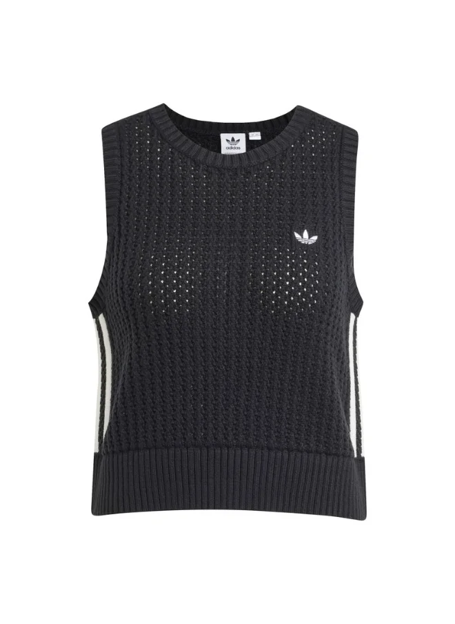 Adidas adidas KNITTED VEST Black Originals Women JACKETS