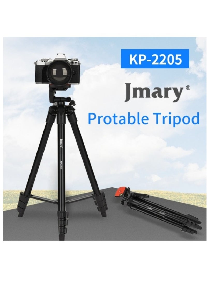 JMARY KP2205 Travel Tripod Mobile Phone Holder Telescopic Camera Mount Tripod Stand