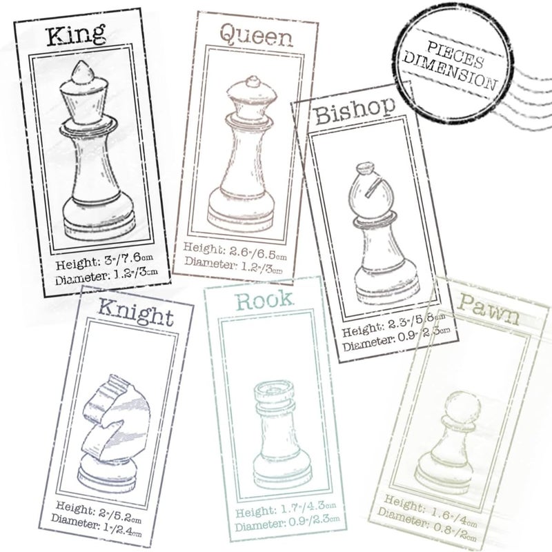 ZAMZIN Magnetic Wooden Chess Set | Portable Travel Chess for Adults & Kids | Folding Board Game with Handmade Felted Pieces | Mahogany & Maple Inlay | Educational Toys | Ultimate Portable Chess Set - Image 4