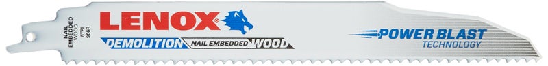 LENOX Tools Reciprocating Saw Blades Demolition 9Inch 6TPI 25Pack 20523B966R