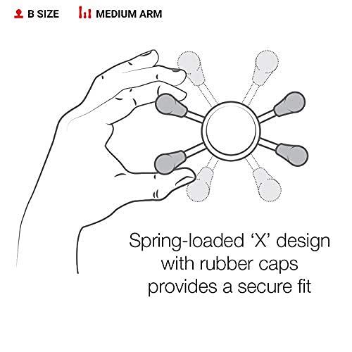 RAM Mounts حامل الهاتف الصغير RAM MOUNTS X-Grip مع قاعدة مشبك RAM Tough-Claw الصغيرة RAM-B-400-HOL-UN7BU مع ذراع متوسطة للدراجة النارية، ATV/UTV، الدراجة - Image 5