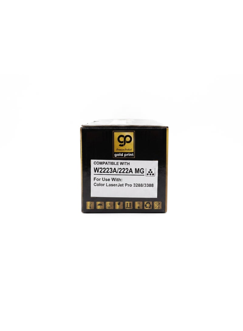 طباعة الذهب Gold Print Premium Toner Cartridge W2223A/222A Magenta Compatible For HP Color LaserJet Pro 3288, 33, Toner: Refined toner is infinitely close to original toner to achieve high color printing. - Image 3