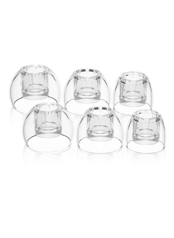 KZ LS01 Liquid Silicone Ear Tips, 6-Piece S/M/L Replacement Eartips Set, Ultra-Soft Skin-Friendly Washable Earbud Tips with Secure Seal, Passive Noise Isolation, Reduced Sound Leakage and Sibilance, Enhanced Bass and Treble Clarity, Universal for KZ Wired Earphones and Most IEMs - Image 1