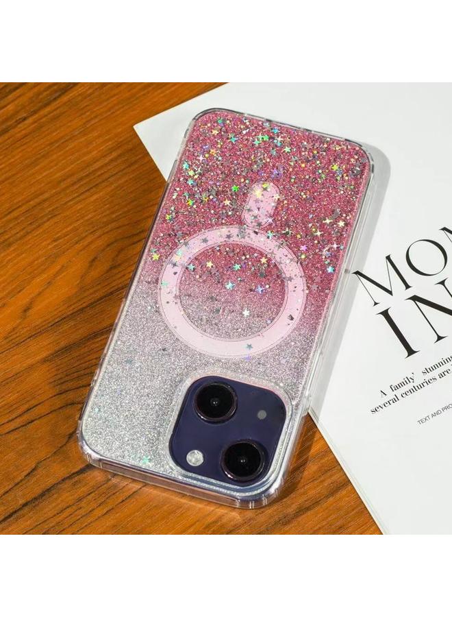 S-TOP Case For iPhone 15 Gradient Glitter Starry MagSafe Phone Case - Image 1