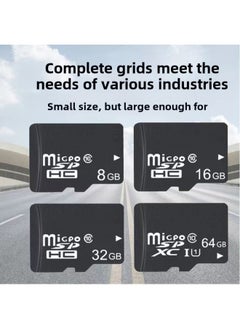 Generic High-speed Digital Memory Card C10 Mobile Phone 32g Memory Card TF64g Monitoring Recorder Card 16G-Color:Black-Capacity:16GB  - Image 1
