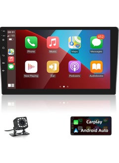 10 Inch Android Screen For Car 2GB RAM 32 GB Memory Support Apple Carplay Android Auto Full HD IPS Touch Screen Display built In Bluetooth USB Radio WiFi PlayStore Night Vision Camera included