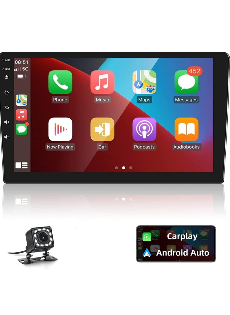 SHEZA STAR - 10 Inch Android Screen For Car 2GB RAM 32 GB Memory Support Apple Carplay Android Auto Full HD IPS Touch Screen Display built In Bluetooth USB Radio WiFi PlayStore Night Vision Camera included - Image 1