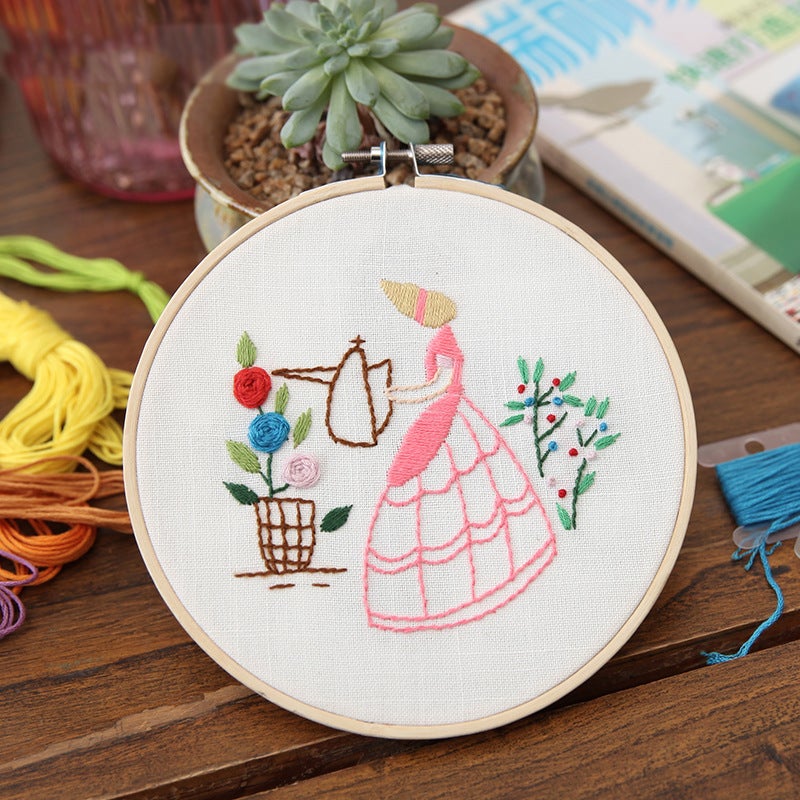 Handmade Embroidery Diy Material Bag Children'S Student Fabric Handmade Decoration Lu Embroidery Cross Stitch Suzhou Embroidery Hanging Painting - Image 1