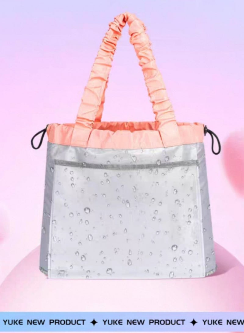 YUKE Pink fitness bag with dry wet separation swimming bag - Image 4