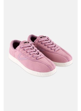 Tretorn Women Lace Up Causal Shoes, Mauve  - Image 1