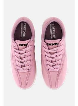 Tretorn Women Lace Up Causal Shoes, Mauve  - Image 3