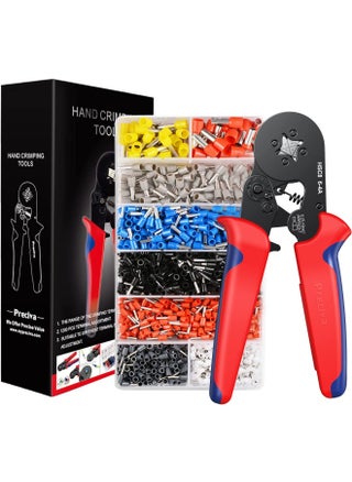 Ferrule Crimping Tool Kit  Awg23-7 Self-Adjustable Ratchet Wire Crimping Tool Kit Crimper Plier Set With 1200Pieces Wire Terminals Crimping Connectors Wire End Ferrules - pzsku/Z87399C99AFEA3807E37FZ/45/_/1721975758/291373ef-1a4b-4871-9281-02aa90688041