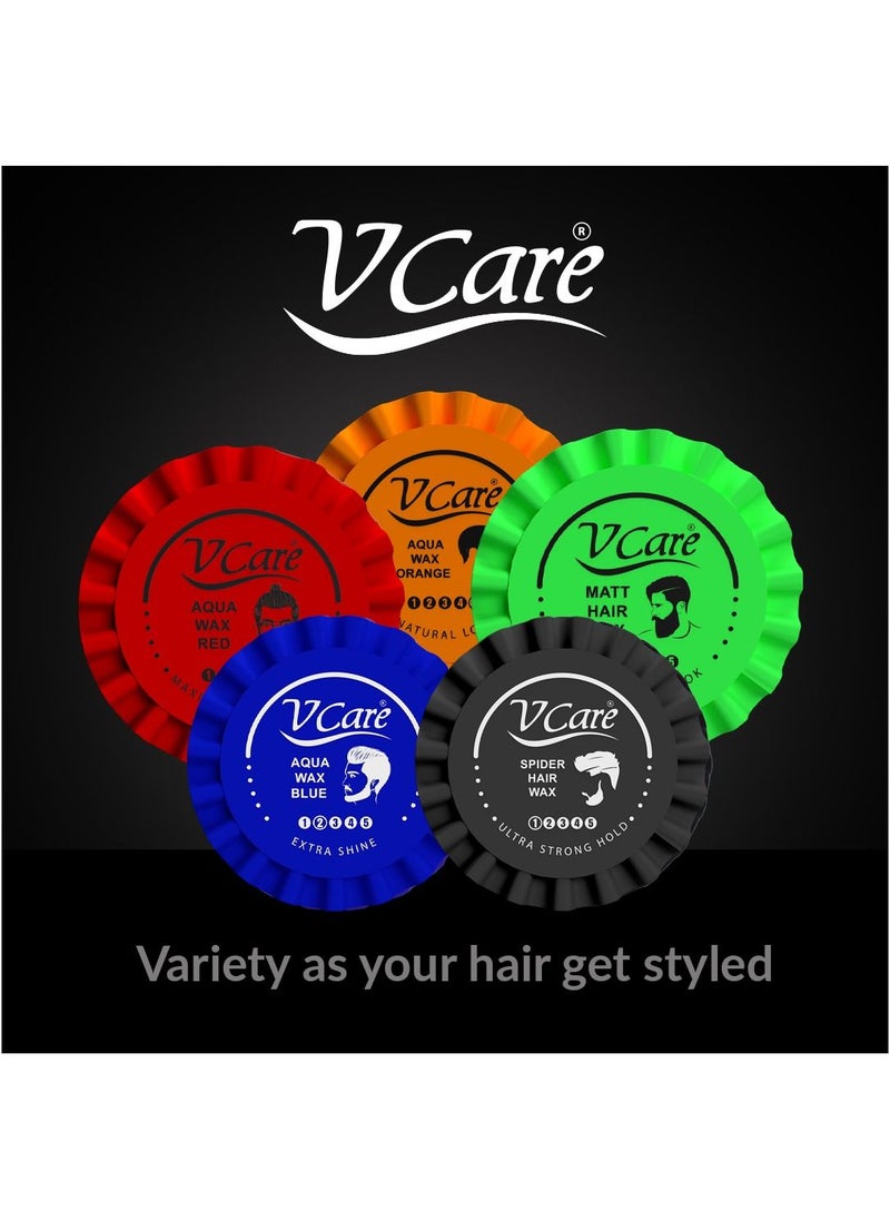 VCare - Vcare Aqua Hair Wax Blue - "Extra Shine and Glamour with Every Use, Non Greasy" 150ml - Image 1