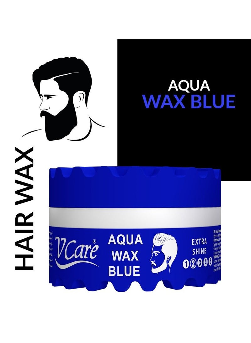 VCare - Vcare Aqua Hair Wax Blue - "Extra Shine and Glamour with Every Use, Non Greasy" 150ml - Image 1
