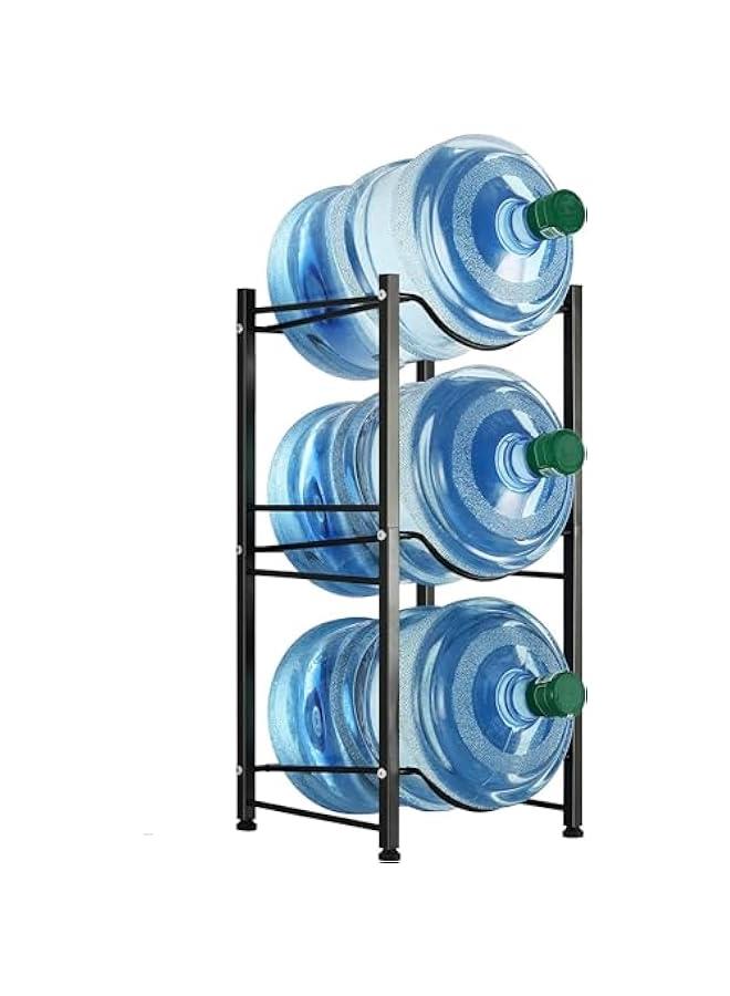 TRASSLE Water Cooler Jug Rack, 5 Gallon Water Bottle Storage Rack Detachable Heavy Duty Water Bottle Cabby Rack for Home, Office Organization - Image 1
