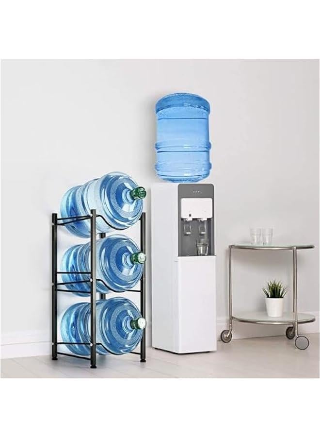 TRASSLE Water Cooler Jug Rack, 5 Gallon Water Bottle Storage Rack Detachable Heavy Duty Water Bottle Cabby Rack for Home, Office Organization - Image 5