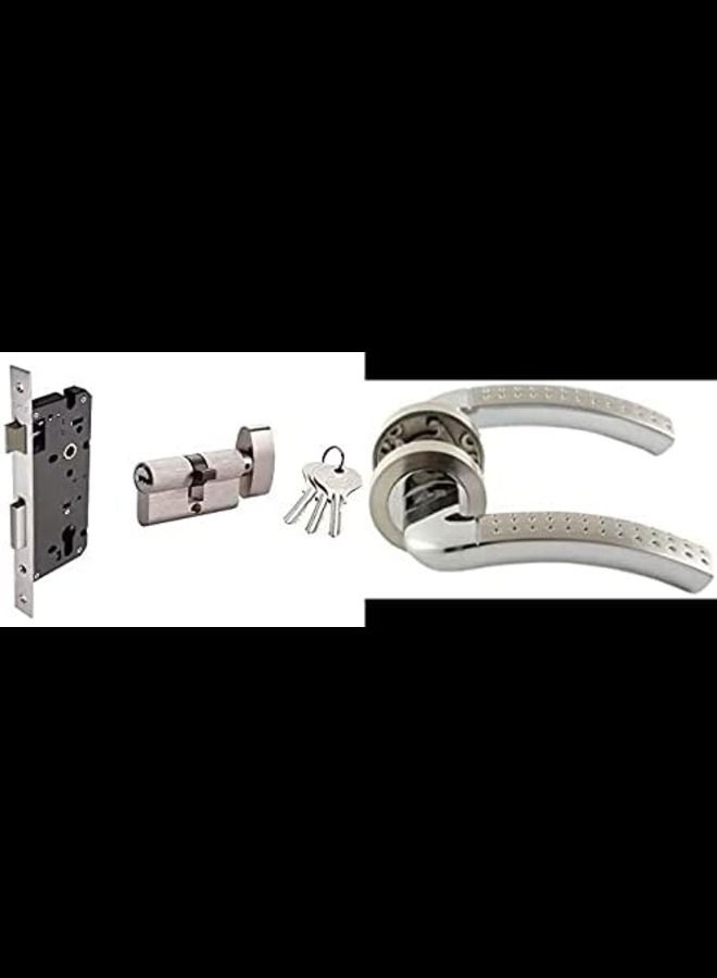 عباسلي مقبض الباب مفتاح الباب مقبض مع قفل - Image 2