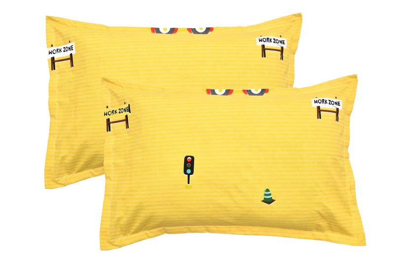 RRC Super Soft Brushed Microfiber Cotton Pillow Covers,Set of 4 (Total 8 Pcs) Pillow Covers,17X27(Inches) Pillow Covers - Image 3