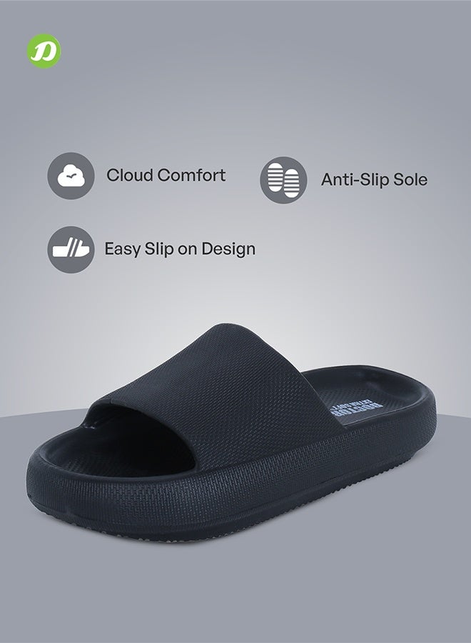 DOCTOR EXTRA SOFT Men's Classic Ultra Soft Sliders/Slippers with Cushion FootBed for Adults | Comfortable & Lightweight | Stylish & Anti-Skid | Waterproof & Everyday Flip Flops for Gents & Boys D-504 image 3