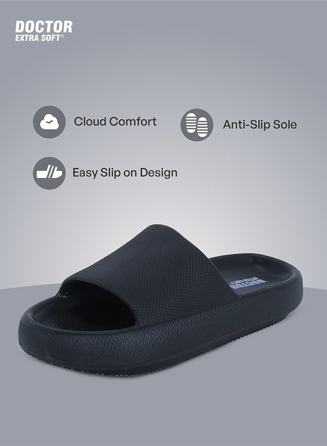 DOCTOR EXTRA SOFT EVA Slides for Men | Soft Cushion Lightweight Anti Slip Shower Bathroom Comfort Slippers Sandals | Doctor Extra Soft - Image 4