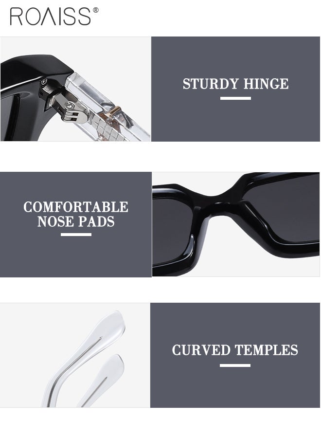 roaiss Women's Square Polarized Sunglasses, UV400 Protection Sun Glasses with TR Frame, Fashion Anti-Glare Sun Shades for Women with Glasses Case, 52mm - Image 4