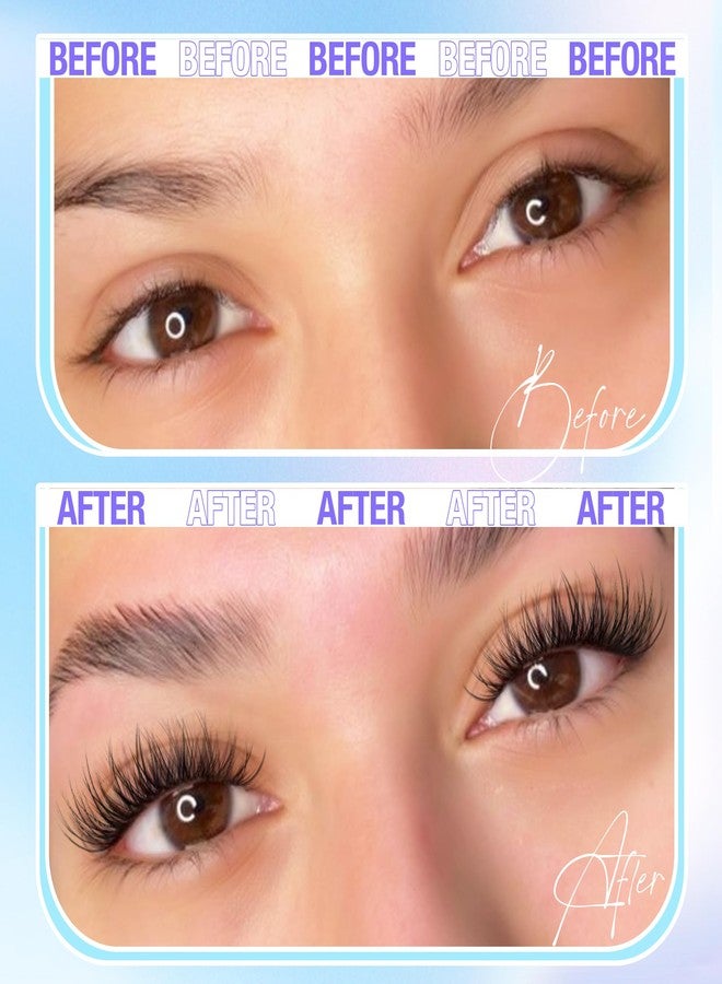 LANFLOWER Natural Lash Clusters Kit Wispy Lash Extension Kit 10-16mm Eyelash Clusters C Curved Cluster Eyelash Extensions Long-lasting Eyelash Extension Kit with Lash Bond and Seal, Lash Remover by Lanflower - Image 3