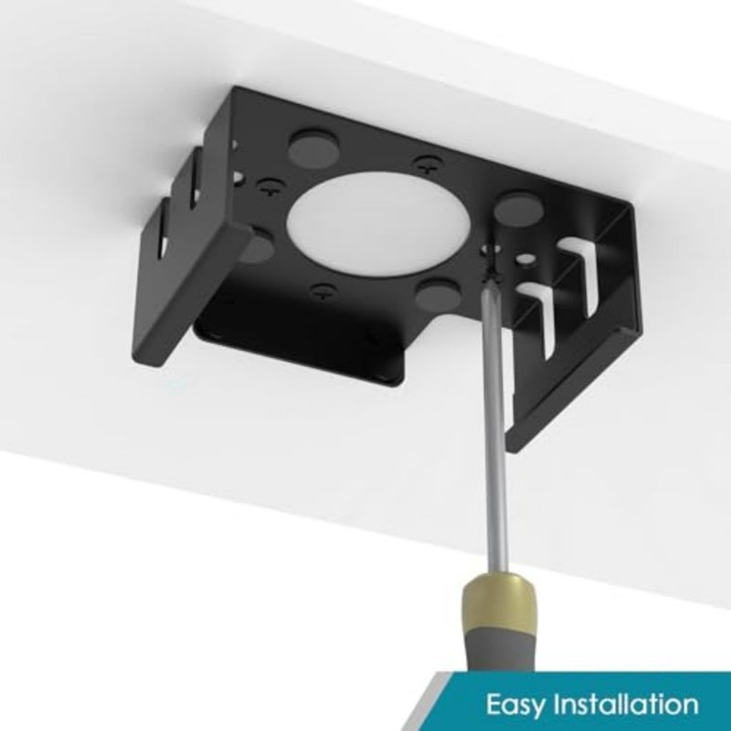 EVSA All Metal Mount Holder Bracket for Mac Mini M4/M4 Pro 2026, Under Desk or Behind Monitor, Heat Dissipation Concealed Storage - Image 5