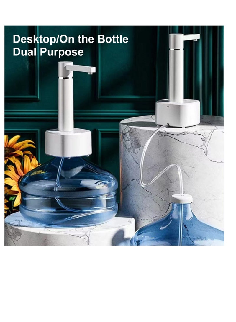 Excefore Electric Pump, USB Charging Automatic Drinking Water Dispenser Water Jug Pump for Home Kitchen Office Camping (White) - Image 3