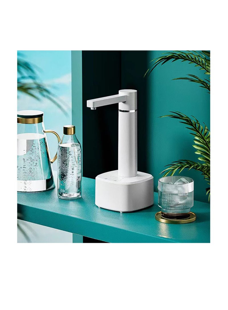 Excefore Electric Pump, USB Charging Automatic Drinking Water Dispenser Water Jug Pump for Home Kitchen Office Camping (White) - Image 4