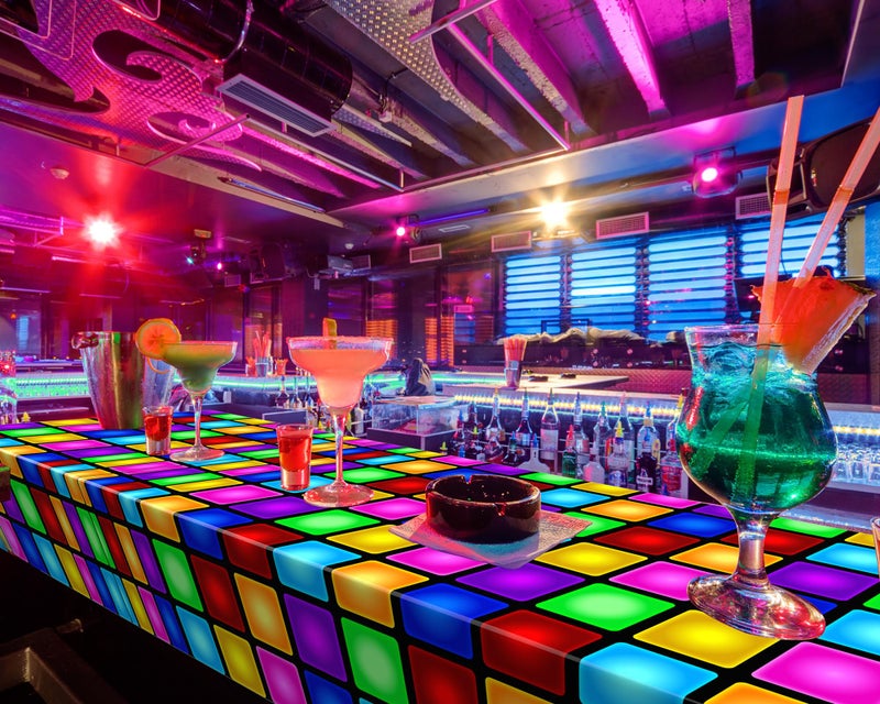 Oudain 3 Pcs Disco Tablecloth 54" x 108" Neon Table Cloths for 70s Party Decorations Table Runner Colorful Plastic Rectangle Tablecover for 1970s Disco Music Neon Night Birthday Party Supplies - Image 5
