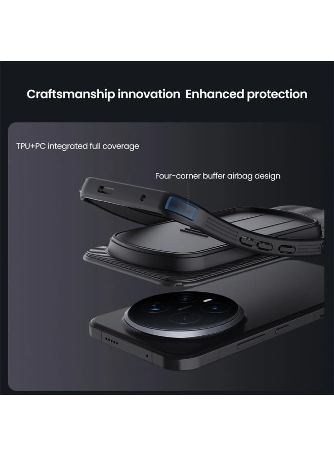 VKL حافظة متوافقة مع Honor Magic 8 Pro، غطاء كاميرا منزلق لحماية الخصوصية، غير قابل للانزلاق، مضاد للصدمات، حافة TPU صلبة مع غطاء خلفي واقي من PC - Image 4