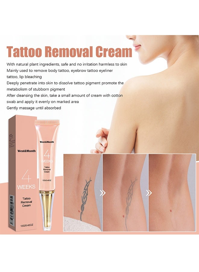 West&Month Tattoo Removal Cream - Skin pigment erasing cream，Fast Acting Tattoo Removal Cream Permanent Tattoo Removal Cream Skin Pigmentation Removal Cream Painless Tattoo Removal Quickly Absorbs Without Scar - Image 4
