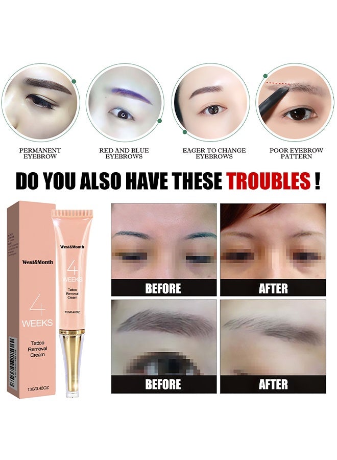 West&Month Tattoo Removal Cream - Skin pigment erasing cream，Fast Acting Tattoo Removal Cream Permanent Tattoo Removal Cream Skin Pigmentation Removal Cream Painless Tattoo Removal Quickly Absorbs Without Scar - Image 5