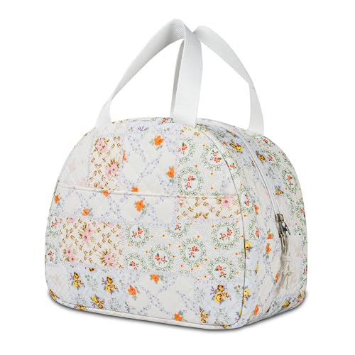 GISMTR Lunch Bag for Women Insulated Lunch Box Cute Quilted Lunch Tote Bags Reusable Large Capacity Cooler Bag for Travel Work Picnic - Image 1