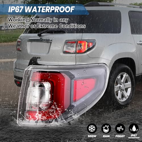 Clidr Tail Light for GMC Acadia 2013-2016/ GMC Acadia Limited 2017 Passenger Side 84051376-PFM BULB NOT INCLUDED (Right) - Image 4