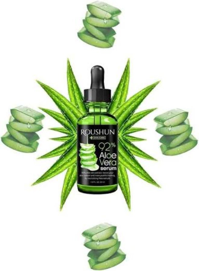 Roushun 92% Aloe Vera Skin Care Serum, 30ml - Image 2
