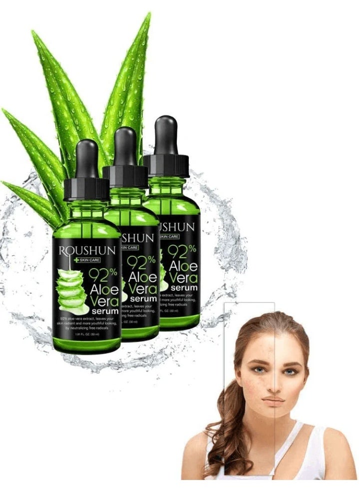 Roushun 92% Aloe Vera Skin Care Serum, 30ml - Image 3