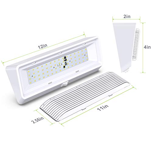 Leisure LED ضوء شرفة خارجي LED 2 حزمة مع مفتاح XL 12 فولت 650 لومن. إضاءة بديلة للسيارات الترفيهية، والمقطورات، والمعسكرات، والعجلات الخامسة قاعدة بيضاء عدسة شفافة (أبيض، 2-حزمة) - Image 2