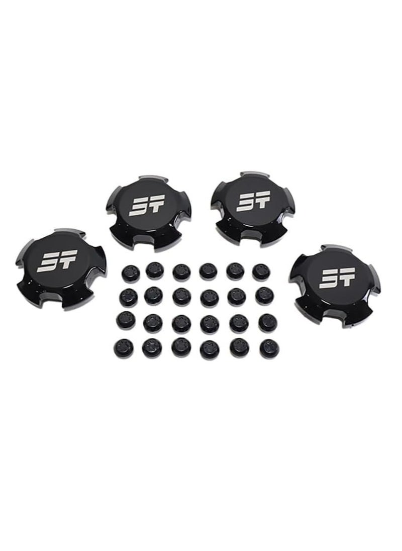 Oasisgalore Jetour Traveller T2 Black Wheel Hub Cover - Replacement Parts, Bright Black, Auto Accessories  - Image 1