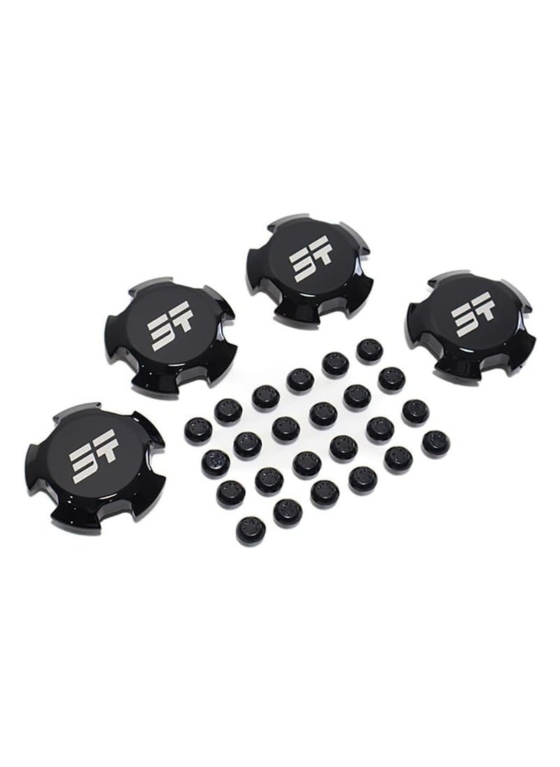 Oasisgalore Jetour Traveller T2 Black Wheel Hub Cover - Replacement Parts, Bright Black, Auto Accessories  - Image 4