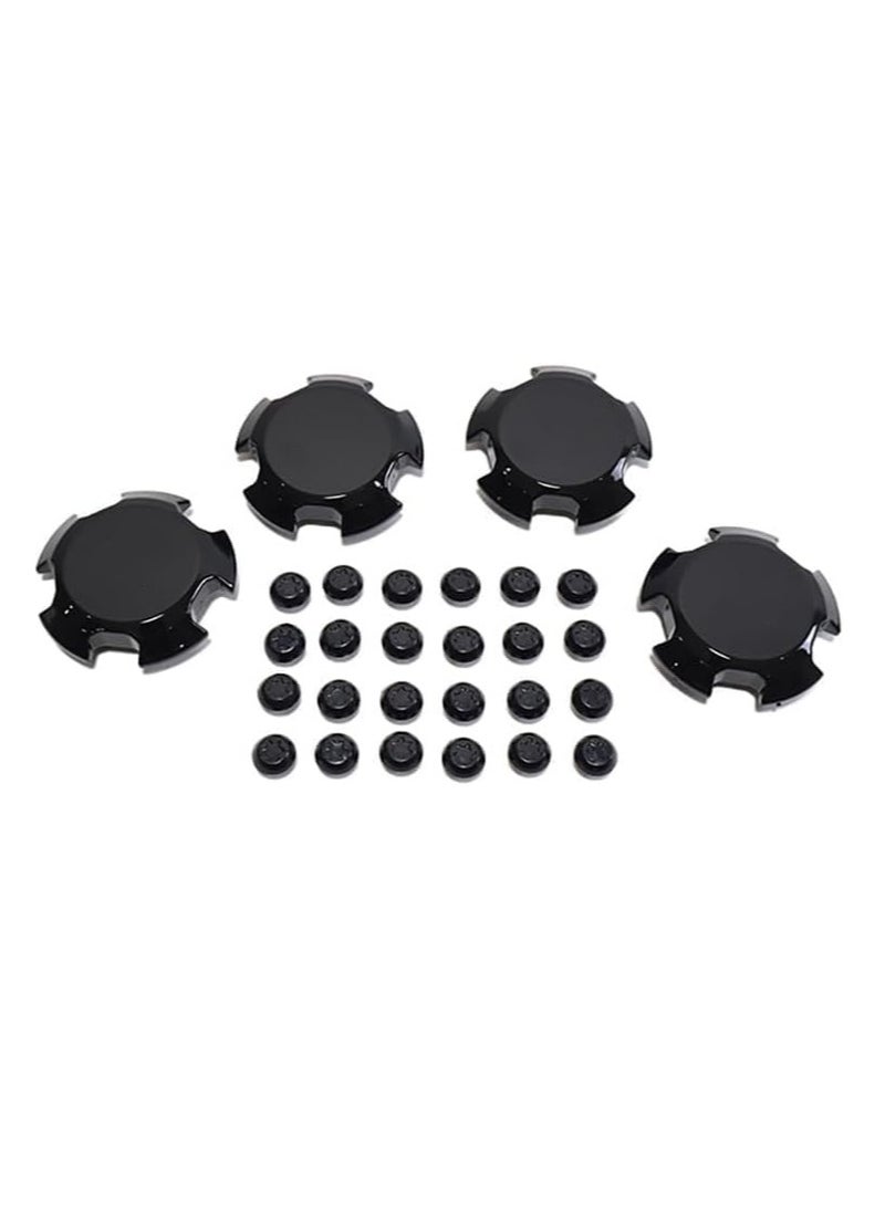 Oasisgalore Jetour Traveller T2 Black Wheel Hub Cover - Replacement Parts, Bright Black, Auto Accessories  - Image 1