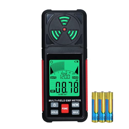 DANOPLUS 3-in-1 EMF ELF RF Meter, AC Electric Magnetic Radiation Field Detector Portable EMF Meter RF Detector for EF/RF/MF/WiFi Signal/Microwave, Emf Radiation Meter Suitable for Home, Office, Ghost Hunting - Image 1